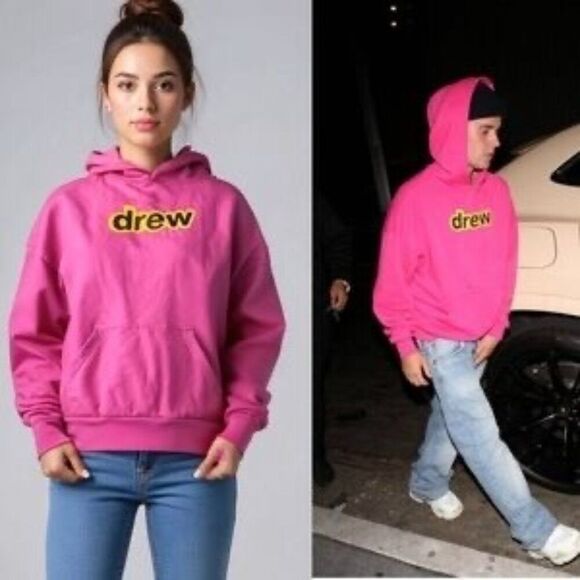 drew house Other - Drew House Hot Pink Pullover Hoodie Sweatshirt Size Large